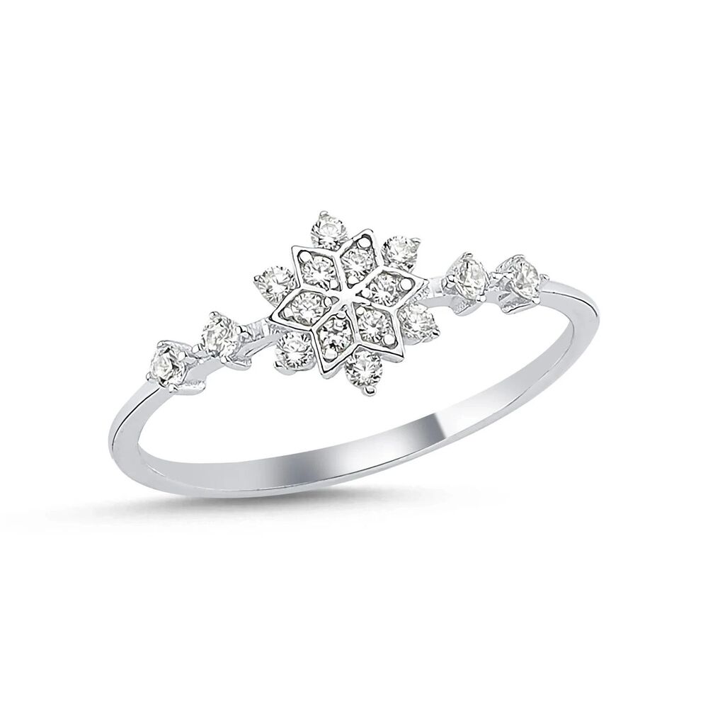 BLUSH & BAR SOPHIA SNOWFLAKE RING .925 STERLING SILVER SIZE 6